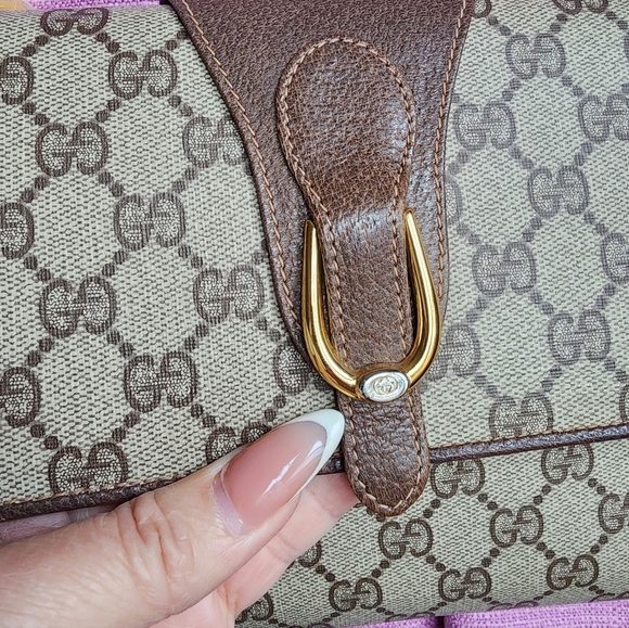 Authentic Gucci Vintage GG PVC Shoulder Bag - Picture 5 of 15